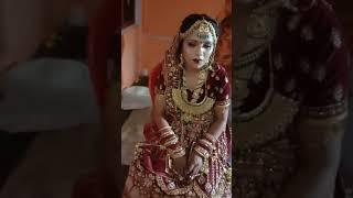 When bride gets tired after wearing heavy jewerly and lehenga #bride