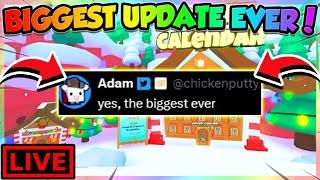 (LIVE)BIGGEST UPDATE OF ALL TIME in PET SIM. 99!! (Roblox)