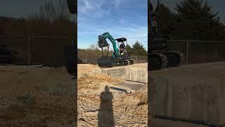 Why does Sunward sales manager test the excavator?