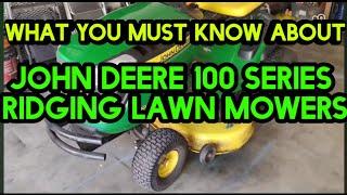 What to know about the John Deere 100 series Riding Mowers. E130, D130, S130 and more