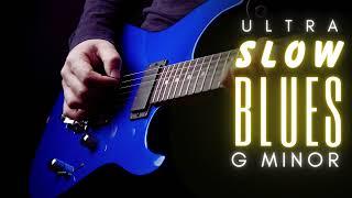 Ultra Slow 12 Bar Blues Jam | Guitar Backing Track in G Minor