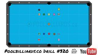 Poolbilliards.co Drill #320 (but with harder rules) - Difficulty Level 5.5/10