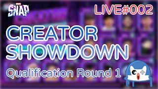  LIVE002/ CREATORSHOWDOWN Qualification Round 1 | Marvel Snap