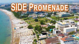 SIDE Promenade HEUTE. Strand. Meer. Hotels. Türkei 2024 4K #antalya #side #türkei