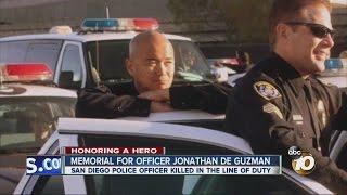 Touching memorial for fallen officer Jonathan De Guzman