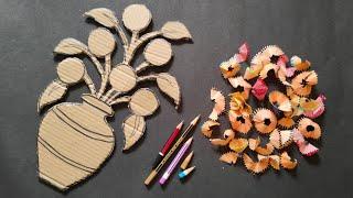 Unique Wall Hanging Craft Using Waste Pencil Shells | Best Out Of Waste | Home Decoration Ideas