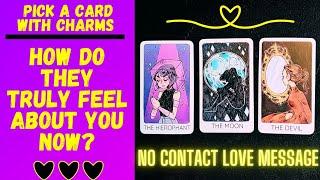 ️‍NO CONTACT: HOW DO THEY TRULY FEEL ABOUT YOU️‍🩹|CHARM|TAROT PICK A CARD