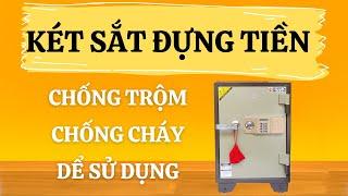 #1 Két sắt đựng tiền điện tử chống cháy giá rẻ cho gia đình văn phòng tốt nhất