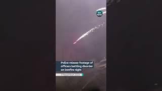Police release footage of officers battling disorder on bonfire night  #news #itvnews