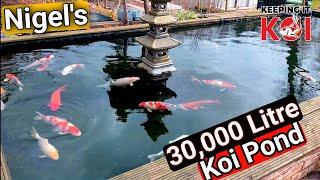 Nigel's 30,000 Litre Koi Pond & Garden & Grow n Show Dates