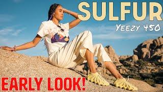 EARLY LOOK FROM KANYE! Yeezy 450 Sulfur Early Look On Foot Review and How to Style