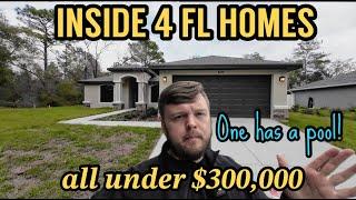 Inside 4 Florida Homes For Sale, All Under $300,000, Leaving Orlando for Ocala and Citrus County!