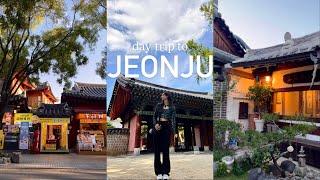 Day trip to Jeonju 🫖 Hanok Village, Hanok style cafes, Traditional Tea House, Bibimbap