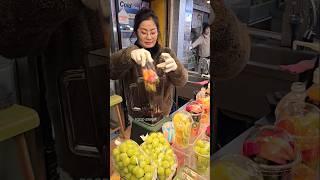 Mixed Fresh Fruits Juice in Korean Market #shorts