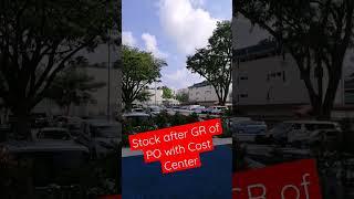 Stock Update after Goods Receipt against the Cost Center based Purchase Order in SAP || SAP Videos