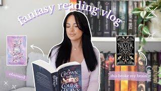 FANTASY READING VLOG ⭐️ starting a new series, Never Keep, and trying to stay out of a slump