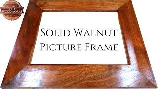 How To Make a Solid Wood Picture Frame/ With Walnut!