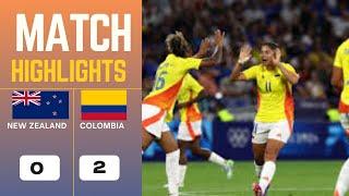 New Zealand vs Colombia (0 - 2) | Olympics Football 2024 Highlights