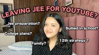 ANSWERING ALL YOUR QUESTIONS jee? Compromising studies? College plan?