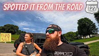 We slammed on the brakes for this roadside yard sale! - it was worth it!