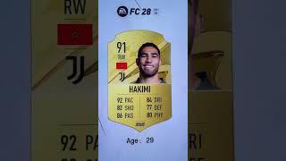 Achraf Hakimi fifa future (icon card at the end!!!!!) #footballshorts #football #fifa