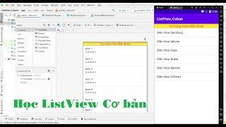 Lập trình Android - Bài 16:  ListView Cơ bản trong Android