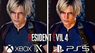 Resident Evil 4 Remake PS5 vs Xbox Series X Graphics Comparison