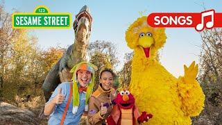 Sesame Street: Do the Dino Dance Song with Elmo, Blippi, Big Bird, and Meekah!