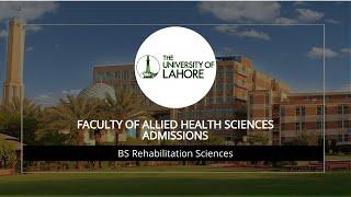 Rehabilitation Science Education after 12th | UOL Lahore | Eligibility, Salary & Career |