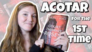 Reading ACOTAR for the 1st Time // ACOTAR reading vlog (no spoilers!)