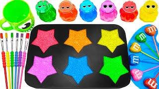 Satisfying Video DIY How To Make Rainbow Hearts Sprunki Slimes & Magic Stars Cutting Candy ASMR