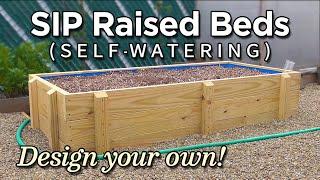 Self-watering SIP Sub-irrigated Raised Bed Construction  (How to Build)