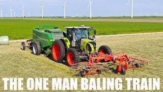 Grass Silage in one pass | Raking - Baling  - Wrapping and collecting | 3m CTF | Bi-jovira