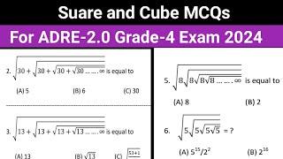 ADRE Grade -3 & 4 Maths Questions | Roots and Cube Maths Questions | Ajoy Doley Maths