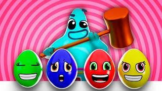 Cracking Eggs and Learning Colors with Friends | Vavaloo Kids Songs