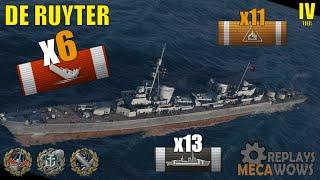 De Ruyter 6 Kills & 100k Damage | World of Warships Gameplay