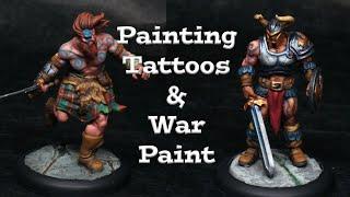 How to Painting Tattoos & Warpaint on Miniatures