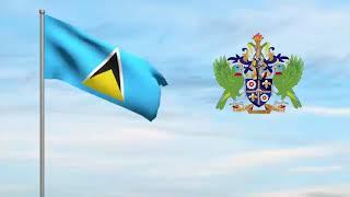 National Anthem & Flag of Saint Lucia