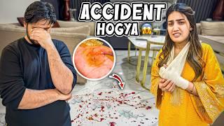 IQRA KA BHT BURA ACCIDENT HOGYA  | Khoon Sy Living Room Bhar Gya  | Stitches Lgany Par Gaye 