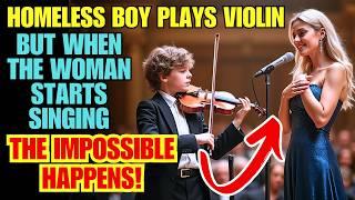 Homeless Boy PLAYS VIOLIN and MOVES Everyone… But WHAT THIS WOMAN DID TO HIM Shocked the World!