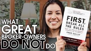 First Break All the Rules [Real Estate Agent Books to Read]