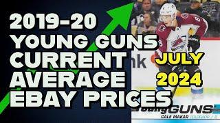 2019-20 Upper Deck Young Guns current average ebay prices July 2024 hockey cards Makar Shesterkin