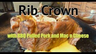 Rib Crown with BBQ Pulled Pork and Mac n Cheese #bbq Lake Balaton Hungary