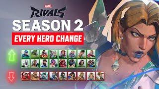 EVERY HERO CHANGE for Season 2: Hellfire Gala | Marvel Rivals