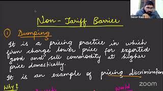 Effect of tariff on small and large nation,Metzler paradox,Optimum tariff, Non-tariff barrier