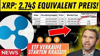 Knapp 3$ WAHRER XRP PREIS? EQUIVALENT PRICE Rechnung | Bitcoin ETF Update | RIPPLE | Krypto News