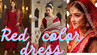 Red color party wear. Bridal dress in red color. Red saree. #fashiontalk #viralvideo