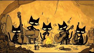 Relaxing Cool Black Cats & Deep Bass Groove Jazz Night