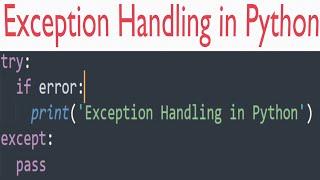 Exception Handling in Python