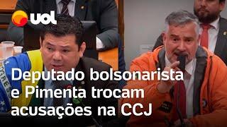 Deputado bolsonarista ataca Pimenta que responde: Não sou Flávio Bolsonaro, que faz 'rachadinha'